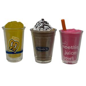 Foodie Mini Brands 5 Surprise Jamba Razamatazz Cinnabon Chill Auntie Anne Drinks